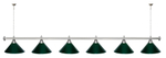 Лампа STARTBILLIARDS 6 пл. (плафоны золотые,штанга золотая,фурнитура золото)