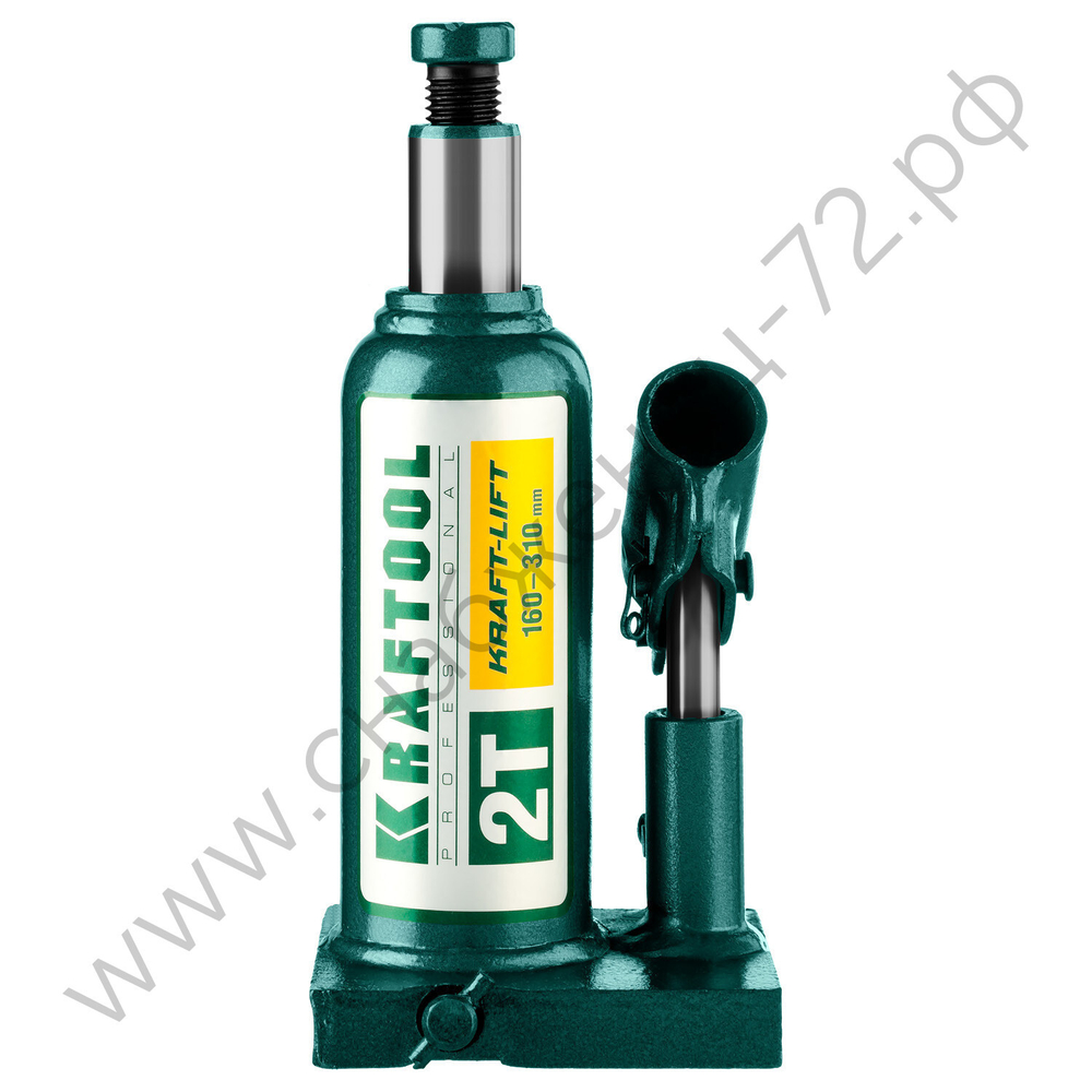 KRAFTOOL KRAFT-LIFT, 2 т, 158 - 308 мм, бутылочный гидравлический домкрат (43462-2)