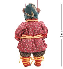 RK-874/6 Кукла подвесная «Медведь в колпаке с горшочком»
