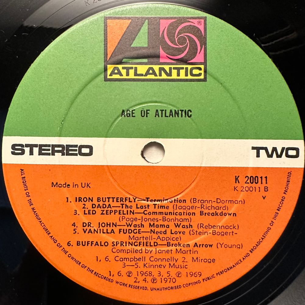 Сборник The Age Of Atlantic (Англия 1972г.)