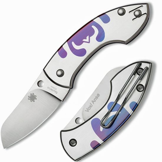 Складной нож Spyderco Pingo 163TIP c клинком из стали Uddeholm Elmax® SuperClean, рукоять титан