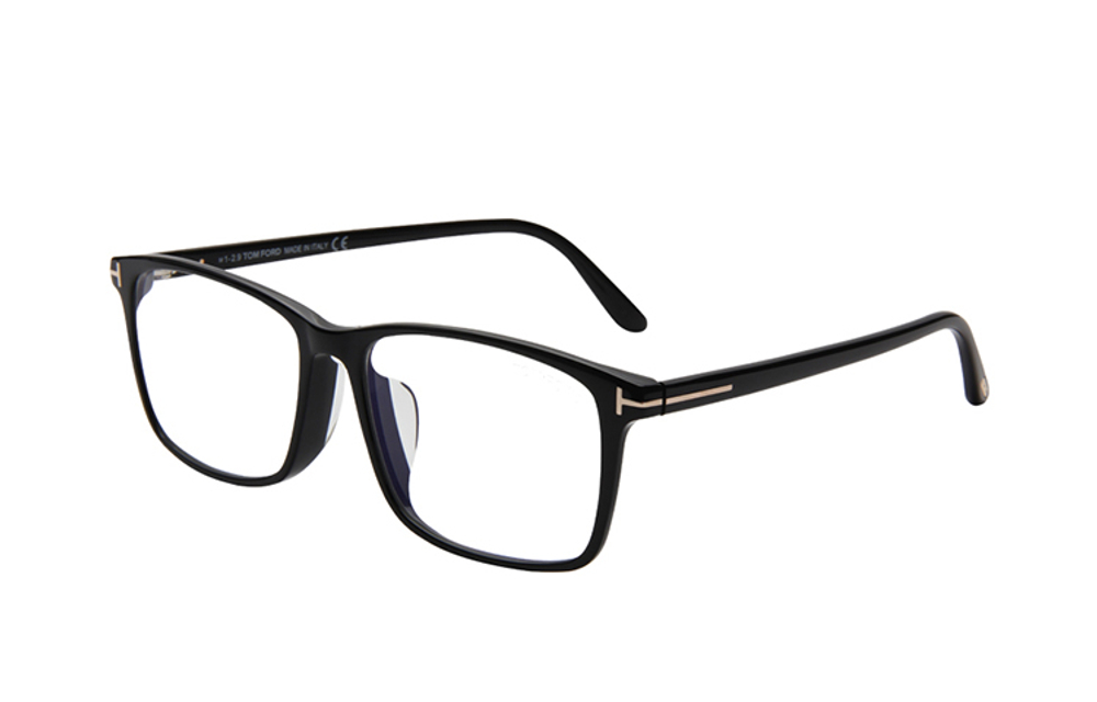 TF Plate Frame Square Functional Glasses Unisex Black