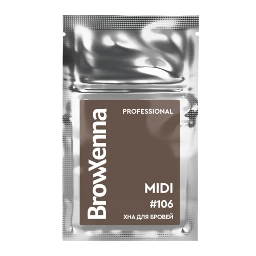 Хна для бровей Пыльный коричневый #106 BrowXenna, 3 гр