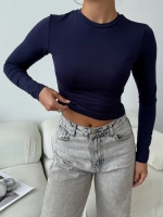 Лонгслив с длинным рукавом облегающий