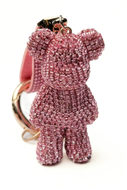 Брелок "Мишка из страз" 4 -6 см оптом