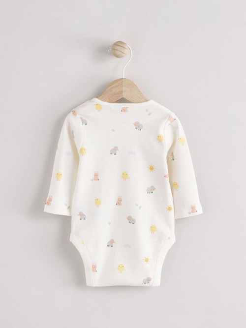 Боди с длинным рукавом для малышей Next E57-300, Молочный