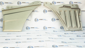 Накладка двери нижняя левая (пластиковая) серая X3000 DZ14251330155