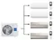Мульти сплит-система на 4 комнаты 25+25+35+35 м2 Haier 2х AS25S2SF2FA-W+2х AS35S2SF2FA-G/4U85S2SR5FA Flexis Super Match