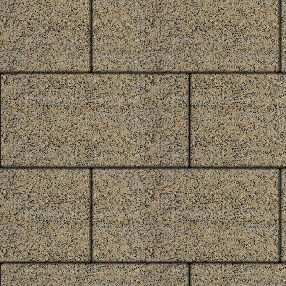 ТРОТУАРНАЯ ПЛИТКА ПРЯМОУГОЛЬНИК - Б.5.П.6 ГРАНИТ ЖЕЛТЫЙ С ЧЕРНЫМ