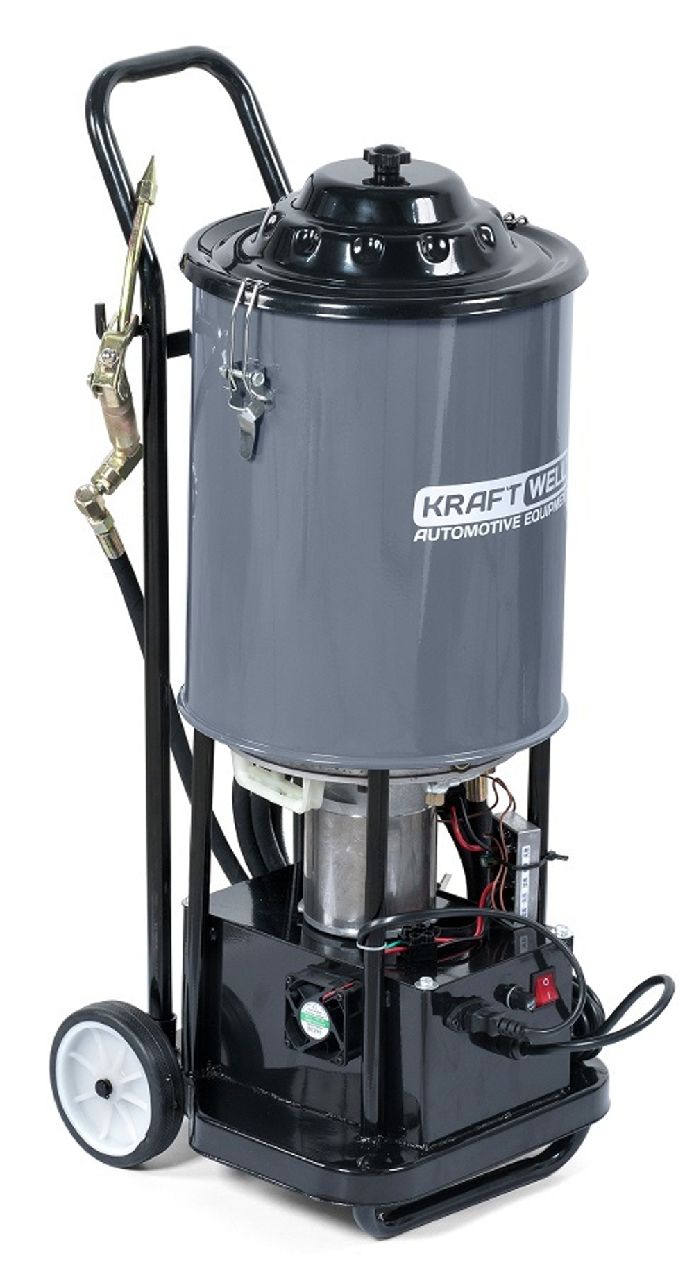 KraftWell KRW1798.EN Нагнетатель солидола с электроприводом, 220В, 20 л.
