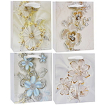 Пакет подарочный «Цветочные украшения» 26*32*12 см