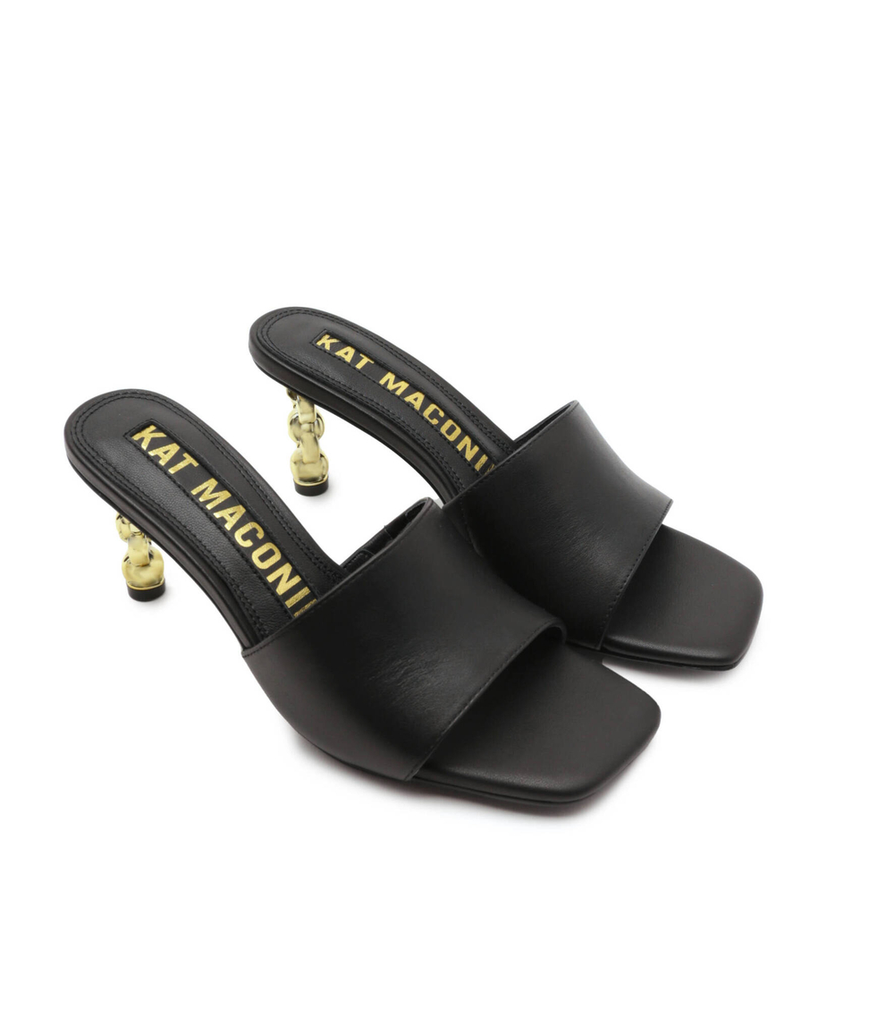 Кожаные шлепанцы Kat Maconie - черный(FAYZA)