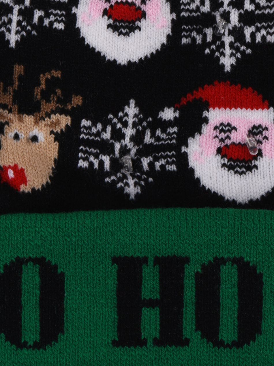 Шапка новогодняя со светодиодными лампочками.