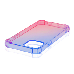 Чехол ROSCO для Apple iPhone 12;Apple iPhone 12 Pro оптом (арт. IP12(12PRO)-HARD-TPU-DARKBLUE-PINK)