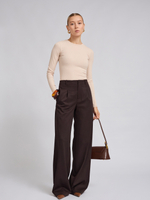 Брюки широкие со складками