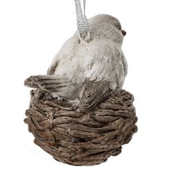 GAEM Украшение новогоднее "Птичка в гнезде", L7 W9 H9 см