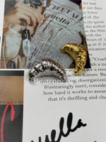 Брошь «Круассан» серебряная