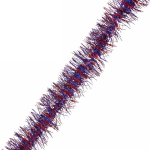 Мишура 2 м 7 см «Фонарик мерцающий», Синий/красный