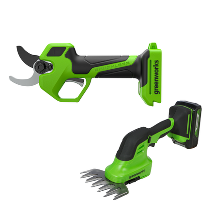 Аккумуляторные садовые ножницы и секаторы Greenworks 24V