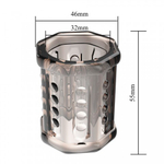 Насадка на пенис с ребристой поверхностью Pretty love серая