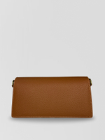 Сумка 5885-8 комбинированная с вышитым узором и застежкой со стразами