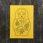 Трафарет узор №3 Матрёшка