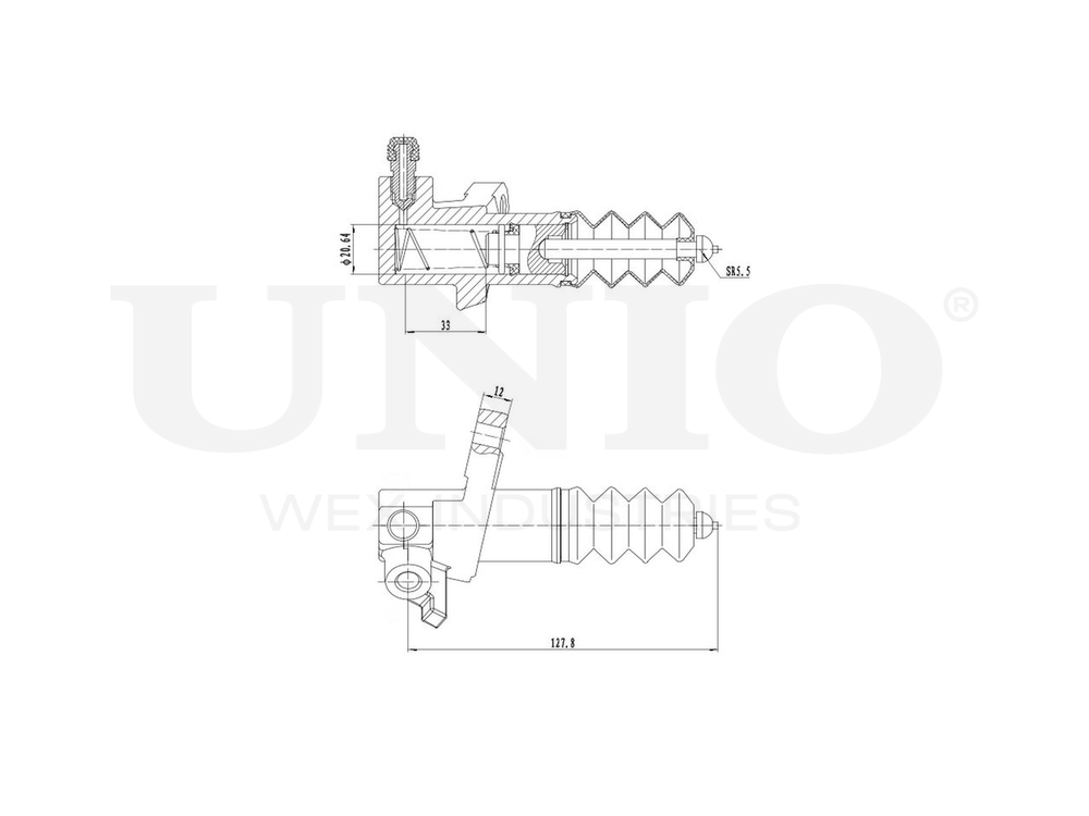 Цилиндр сцепления рабочий UNIO BRC-10505