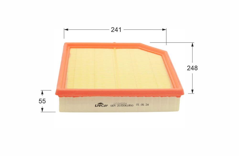 Воздушный фильтр LCQ0020A  LIVCAR AIR FILTER LCQ0020A