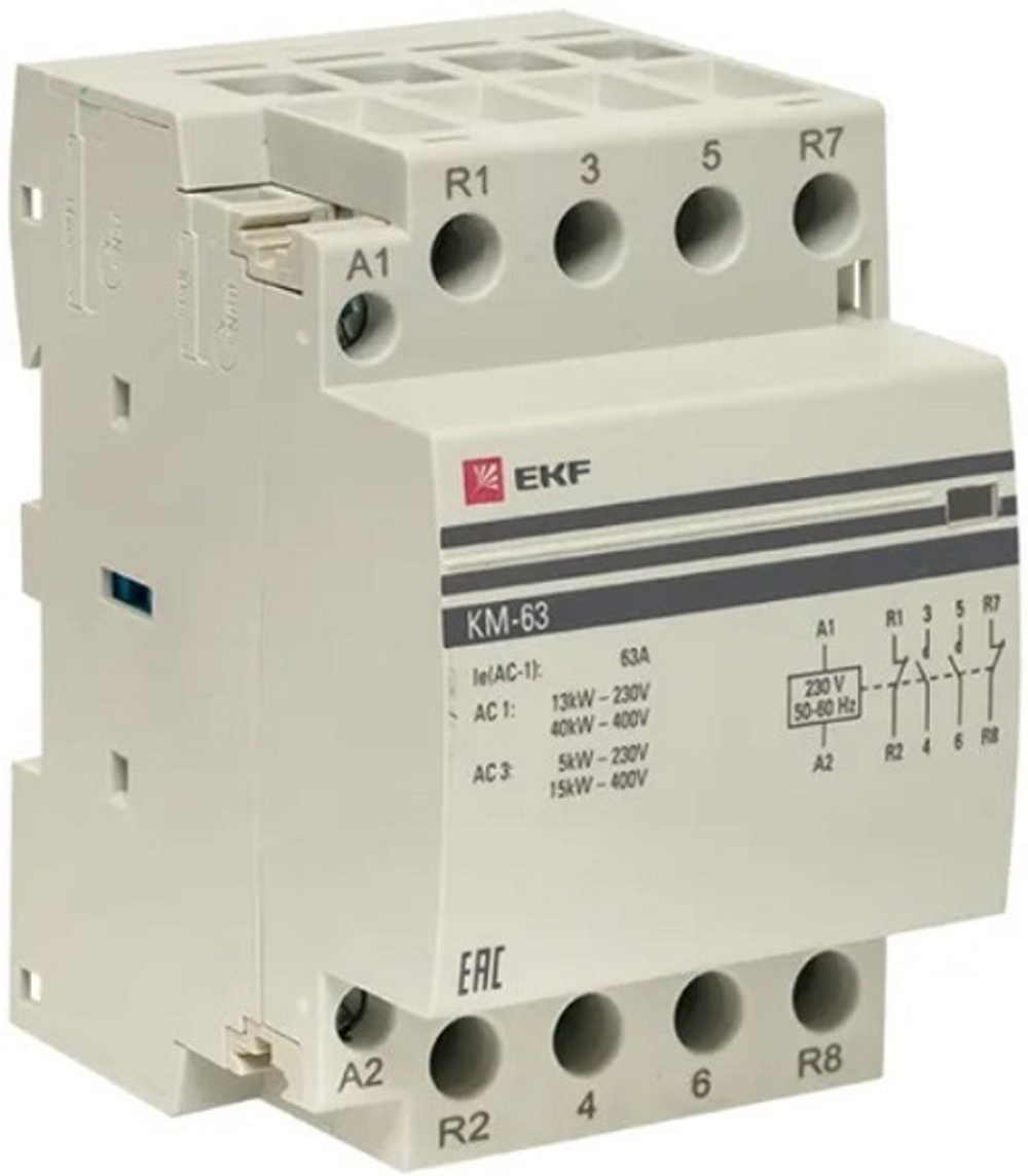 Контактор  EKF km-3-63-22