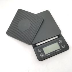 Весы кофейные портативные черные 0,1-3000гр 19*13 см h3 см питание батарейки P.L. Barbossa