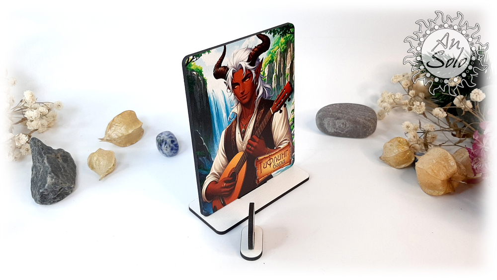 Мужской аватар Тифлинг Бард для настольных игр, ДНД