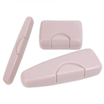 Набор путешественника "Трио" Цв. Бежево-розовый футляр для зубной щетки + мыльница + футляр для бритвы