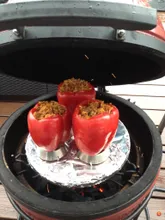 Керамический гриль Kamado Joe Jr. Red, 34 см, красный