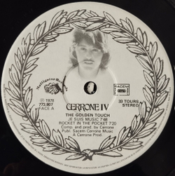 Винтажная виниловая пластинка LP Cerrone IV The Golden Touch (France 1978) Je Suis Music