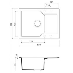 Кухонная мойка Omoikiri Yonaka-65-SA