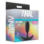 Анальная пробка Blush Vibra Slim Medium, 10,2 см, якорная база