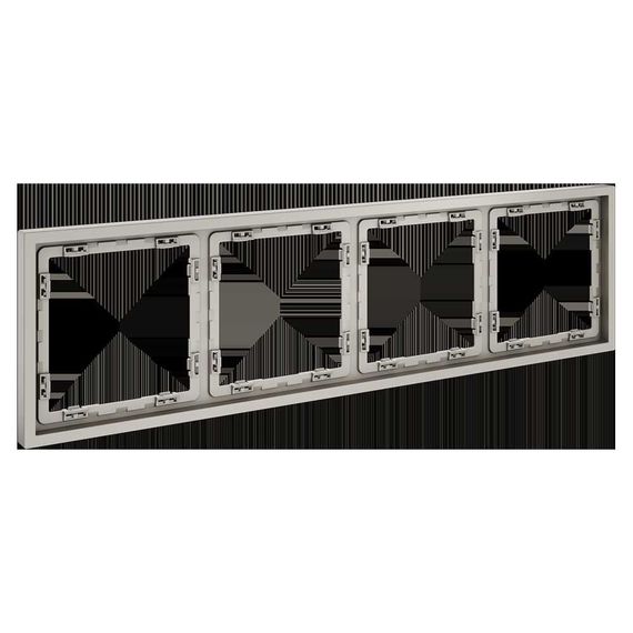 Рамка пластиковая Voltum S70 на 4 поста, (кашемир) VLS100403