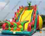 Коммерческий надувной батут-горка "Огненный дракон" 15*7*11 м
