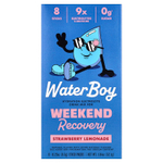 Waterboy, Weekend Recovery, смесь для приготовления напитков с электролитами для гидратации, со вкусом клубничного лимонада, 8 порционных стиков по 6,5 г (0,23 унции)