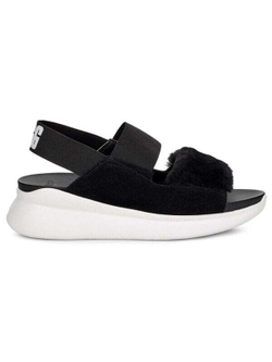 UGG Silverlake Черно-белые сандалии для женщин