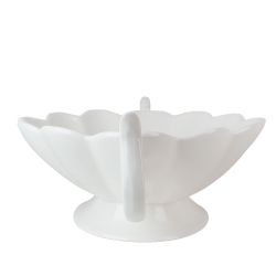 Салатник с ручками на ножке " " 36*24*10,5см v=1800мл. (фарфор) (подарочная упаковка)