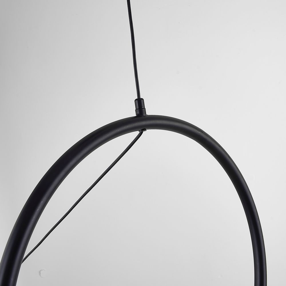 Подвесной светильник SUSPENSION CERCLE ET TRAIT – GRAPHITE SATINE L170