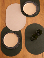 Набор из 4-х двухсторонних сервировочных салфеток pool, 30х45 см, зеленый/бежевый