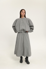 Юбка миди из жатого хлопка