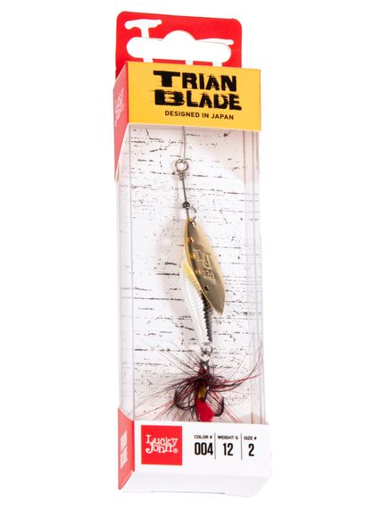 Блесна вращ. Lucky John TRIAN BLADE LONG 12.0г 004 в блистере