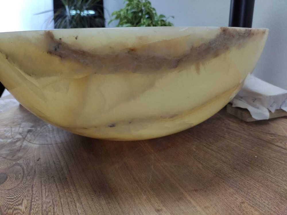 Раковина из оникса Bowl Yellow TinLip BO-60985 40*40*15