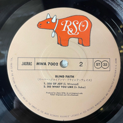 Винтажная виниловая пластинка LP Eric Clapton Blind Faith (Japan 1979) (No Obi) Well All Right