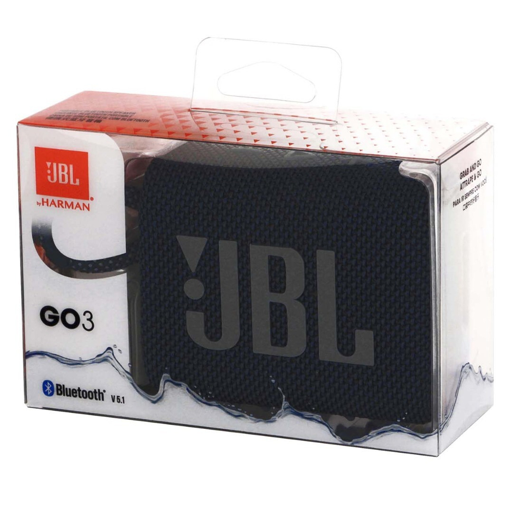 Портативная колонка JBL Go 3 Black (черная)