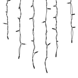 ULD-B3010-200-TBK WHITE IP67 Бахрома светодиодная с эффектом мерцания. 3м. Соединяемая. 200 светодиодов. Белый свет. Провод черный. TM Uniel.