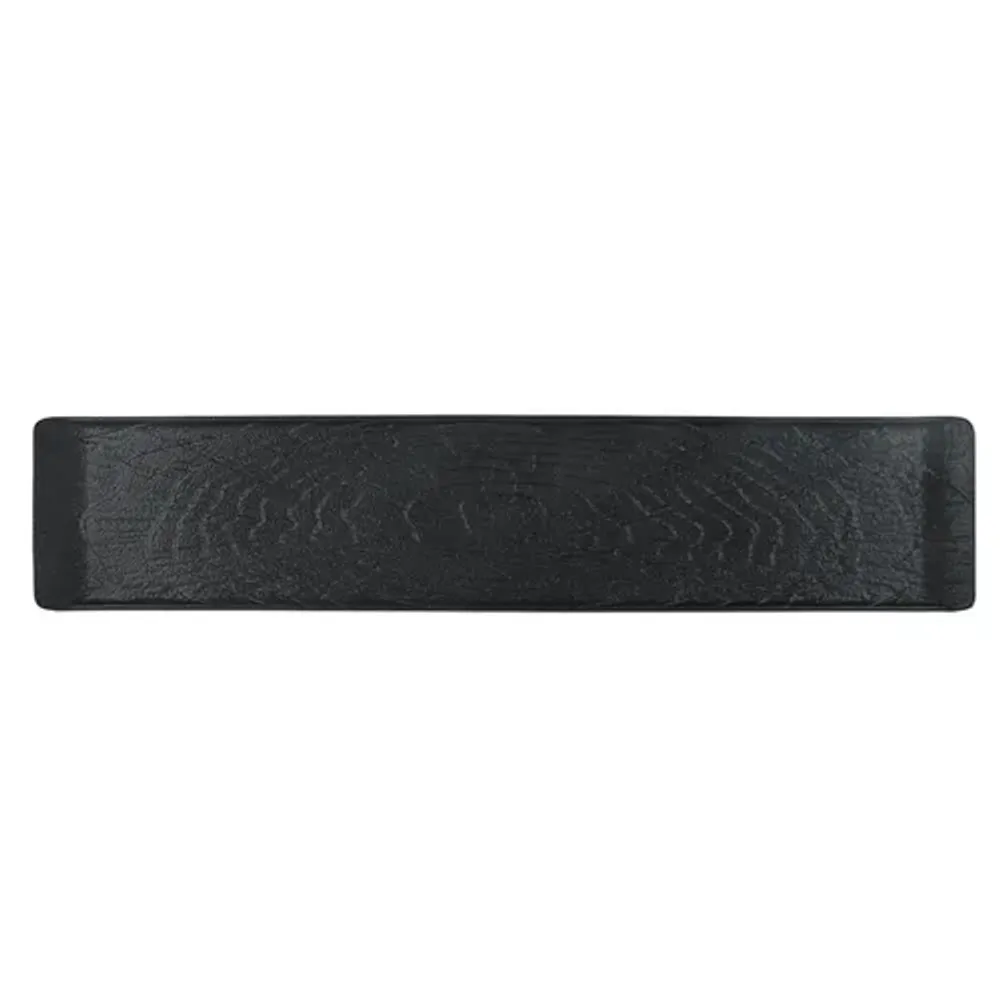 Блюдо прямоугольное 47*10 см с бортами Side Up2 Black Raw Wood P.L. Proff Cuisine [3]